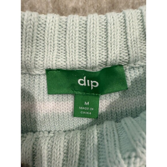 dip Women's Sweater Top Sleeveless Striped Soft Stretch Size M - Picture 8 of 9